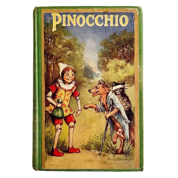 Pinocchio 1920s Illustrated Frances Brundage Raphael Tuck Artist HC Collodi WHBS - Picture 2 of 10